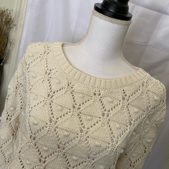 Women’s, Tommy Hilfiger, Open Knit, Crew Neck, Sweater - Picture 2 of 9